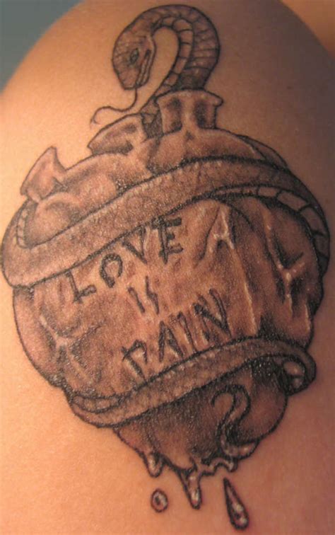 Love Is Pain tattoo