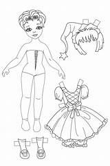 Paper Dolls 4 Coloring  Play Free Game Online sketch template