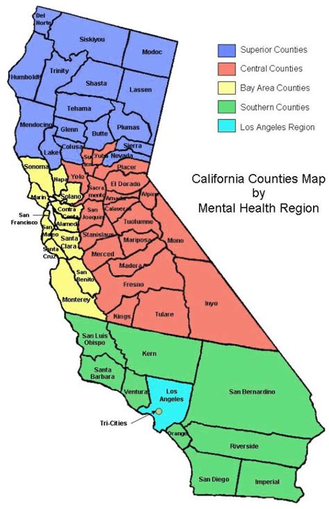 Region Map and Listing