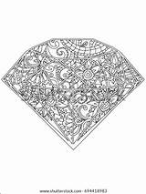 Free Printable Coloring Pages Diamond sketch template