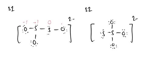 SOLVED:Below are two different Lewis structures for the thiosulfate ion ...