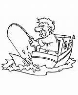 Printable Fishing Coloring Pages sketch template