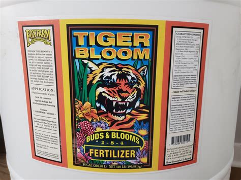 FoxFarm Tiger Bloom concentrated liquid fertilizer 55 Gallon Drum ...