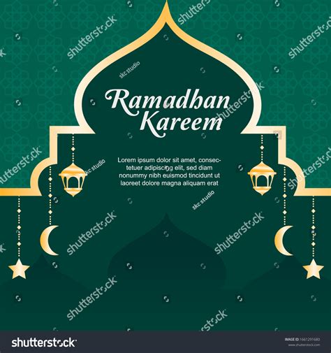 Ramadan Kareem Ramadan Background Ramadhan Kareem Stock Vector (Royalty ...