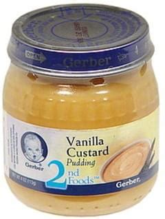 Gerber Vanilla Custard Pudding - 6 oz, Nutrition Information | Innit