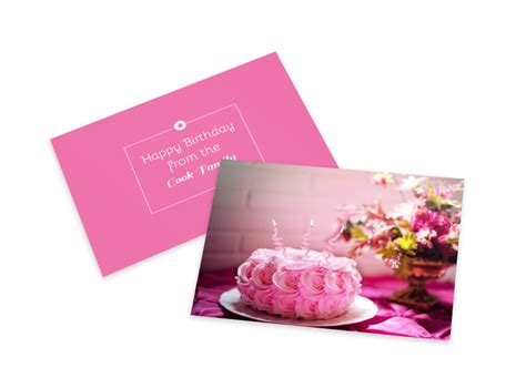 Cake Birthday Card Template | MyCreativeShop