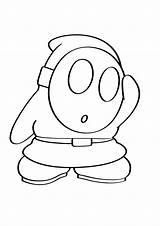 Baby Shy Guy Coloring Page At Netoaklynnblog Blog sketch template