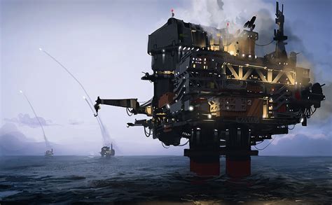 Oil Rig Wallpaper - WallpaperSafari