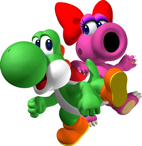 File:Yoshi and Birdo Artwork - Mario Party 7.png - Super Mario Wiki ...