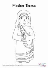 Mother Teresa Coloring Pages For Children sketch template