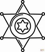 Sheriff Badge coloring page  Free Printable Coloring Pages sketch template