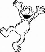 Sesame Street Elmo Face Coloring Page Pages sketch template
