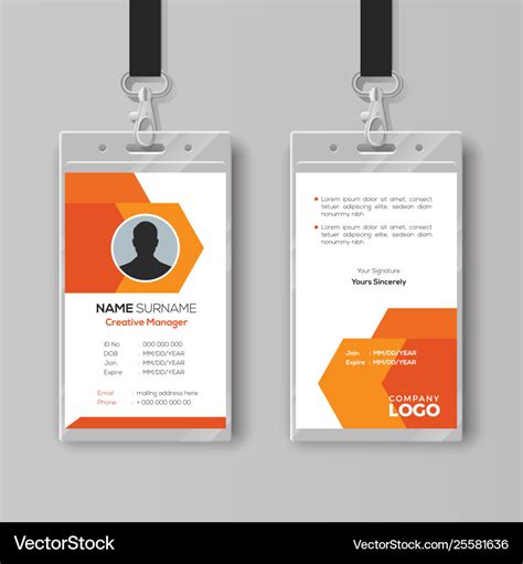 Conference Id Card Template