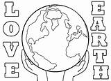 Love Earth Day Coloring Page  Free Printable Pages sketch template