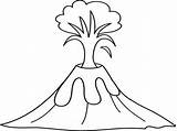 Volcano Coloringpage Sheets Sketch Coloring Page sketch template