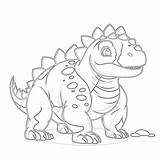 Ankylosaurus Dinosaur Coloring Pages  Mimi Panda sketch template