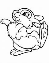 Disney Thumper Rabbit sketch template