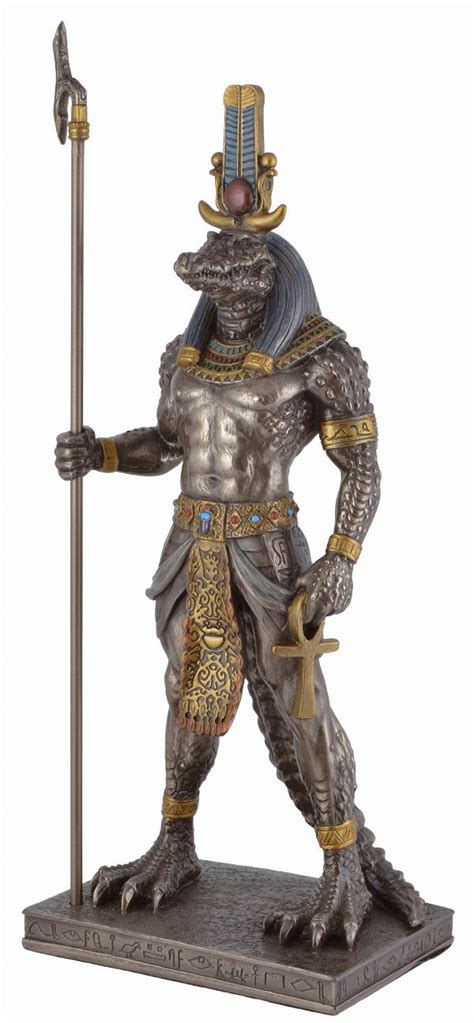 Sobek Egyptian God of the Nile Bronze Figurine | Bronze Gifts