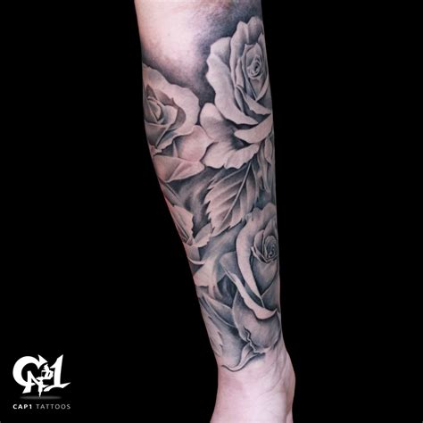 Black Rose Tattoo Sleeve