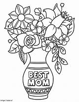 Best Mom coloring Page sketch template