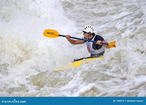 Sportsman stock image. Image of river, navigate, kayak - 738973