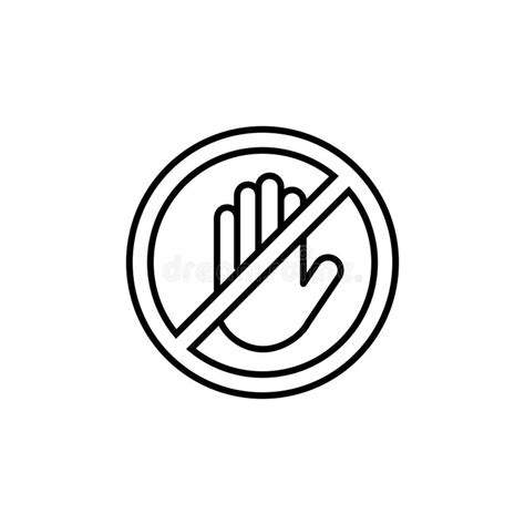 Stop Icon . Stop Road Sign. Hand Stop Icon Vector Stock Vector ...