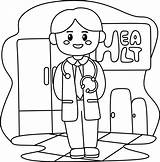 Doctor Coloring Sheets For Kids Pages sketch template