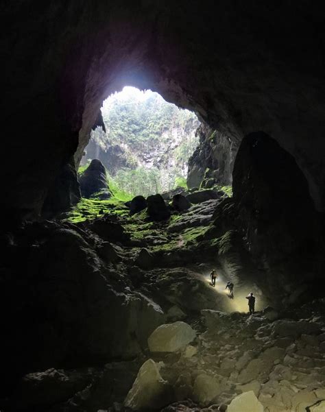 Hang Son Doong is the world's largest cave. It has its own climate, river, and even cloud formations