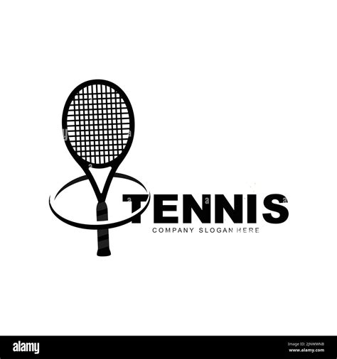 tennis court olympic sport logo vector, padel illustration design, tennis ball Stock Vector ...