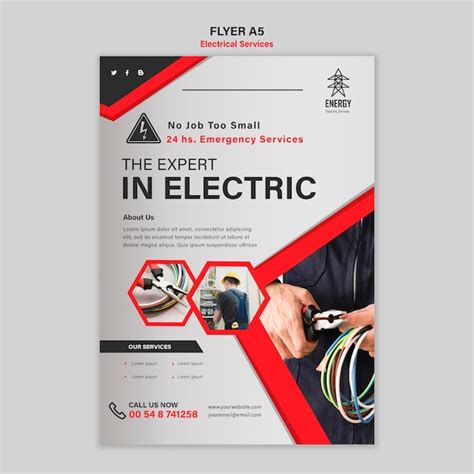 Electrician Flyer Images - Free Download on Freepik