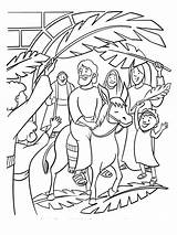 Palm Sunday coloring Page  Free Printable sketch template