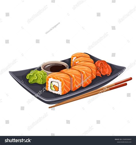 Sushi Japanese Food Menu Vector Illustration Stock Vector (Royalty Free) 2169556947 | Shutterstock