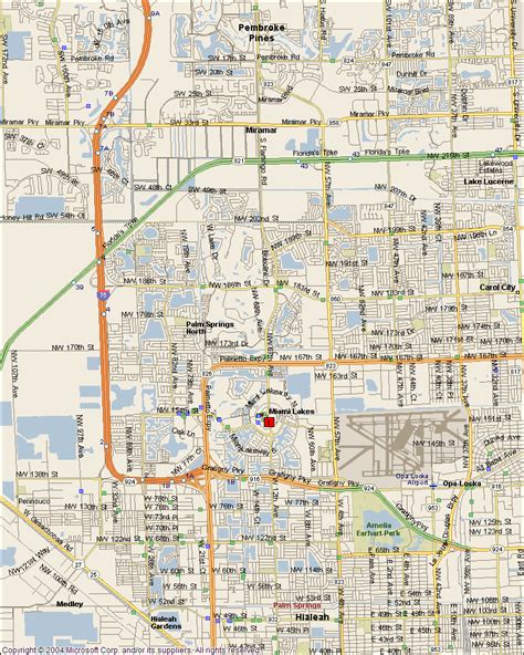 Miami Lakes Map 2