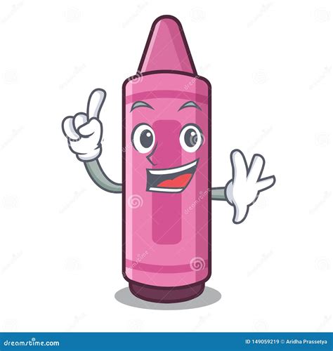 Pink Crayon Background Concept Vector Illustration | CartoonDealer.com ...