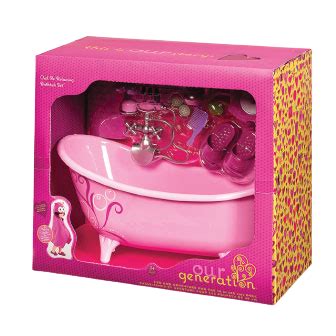 Our Generation Set Pink Bathtub & Accessory 1Set | Villa Market