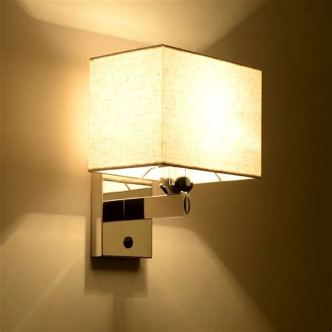 Modern Wall Light LED Reading Lamp Wall Lamp Hostel Bed Night wall sconces Bedroom Light Fabric ...