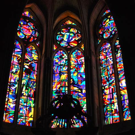 CH.20: Chapel stained glass at Reims Cathedral Reims Cathedral, Gothic ...