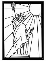 Cartoon Statue Of Liberty Page Coloring Pages sketch template