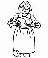 Grandma Cooking To Celebrate Gran Parents Day Coloring Page  NetArt sketch template