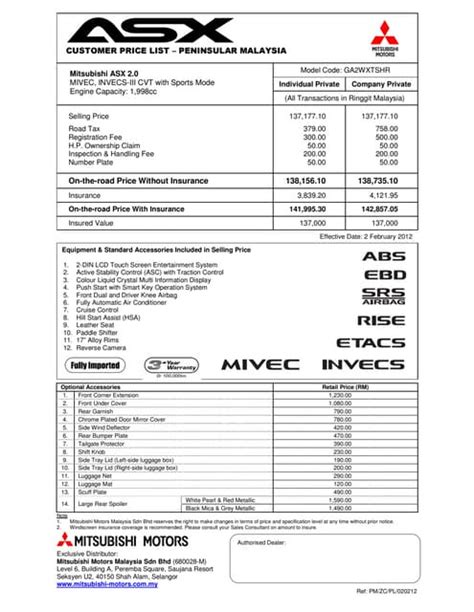 Mitsubishi ASX | PDF