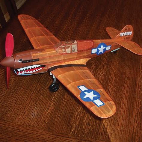 Guillows P-40 Warhawk Balsa Wood Model Airplane | BUDK.com - Knives & Swords At The Lowest Prices!