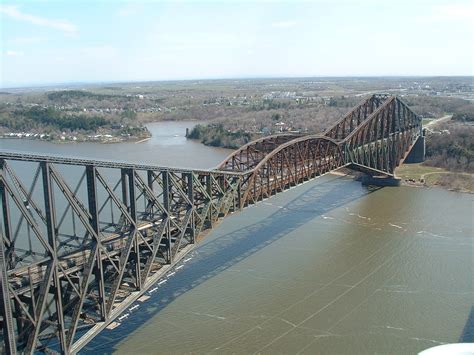 First biggest riveted steel truss Bridge. The Pont de Quebec in Quebec city[1600x1200] : r ...