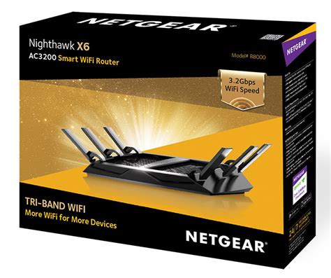 Netgear R8000 Nighthawk X6 AC 3200 Tri-Band WiFi Router ReviewNetgear ...