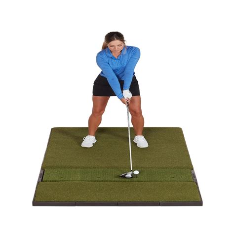 Fiberbuilt 7’ X 4’ Single-Hitting Studio Golf Mat - SwingSense