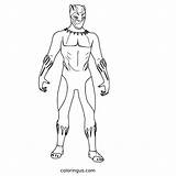 Black Panther Coloring Pages Free Printable PDF sketch template