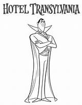 Count Dracula Hotel Transylvania Coloring Pages Sketch Page sketch template