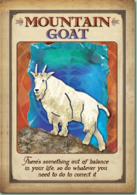 Mountain goat Animal spirit cards | Animal totem spirit guides, Animal spirit guides, Spirit ...