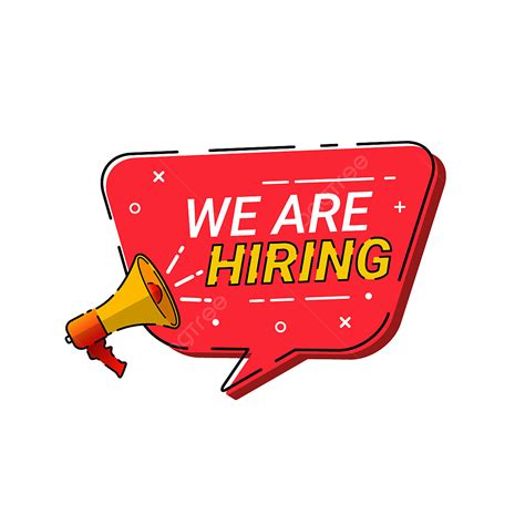 Job Vacancy Hiring Vector Art PNG, Job Vacancy Badge With Hiring Team Speech Bubble Vector ...