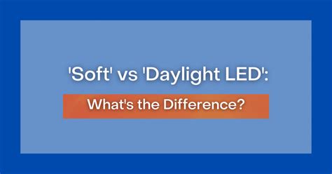 'Soft' vs 'Daylight LED': What's the Difference?