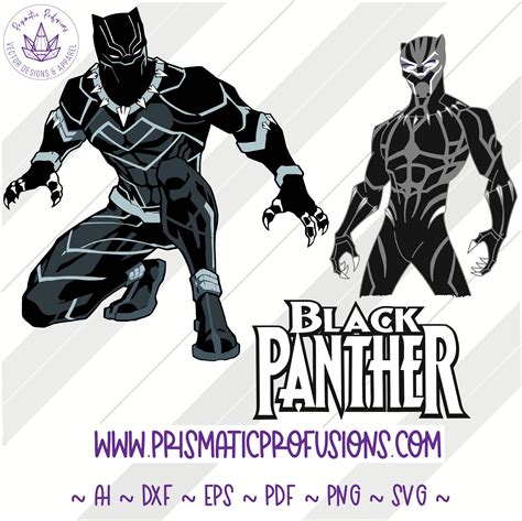 Black Panther, Black Panther SVG, Black Panther Clipart Black Panther ...